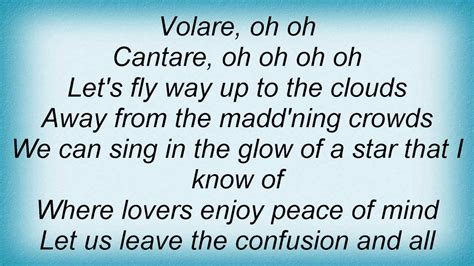 lyrics of volare in english|volare lyrics english translation.